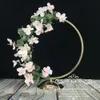 Wedding Props Christmas Party Decoration Wrought Iron hoop Circle Round Ring Arch Backdrop Stand Flower Arrangement Shelf9419351