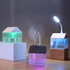 ضباب المرطب مع USB مروحة USB LED ضوء لغرفة نوم الطفل بالموجات فوق الصوتية علاوة البسيطة مرطب الهواء الناشرون جدب السيارات للإيقاف RRA2823