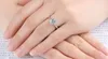 Yhamni gestempeld 18KRGP witgouden ringen voor vrouwen 8mm 2 karaat 6 klauwen kubieke zirconia verloving cadeau bruiloft ringen r168597225779955799