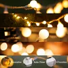 LED String Lights Plug in String Light 100 LED Warm White Globe lights with Timer Waterproof with 30V Low Voltage Transformer Extendable