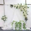 Decorative Flowers & Wreaths 1set 120cm European Style DIY Wedding Stage Decor Artificial Flower Wall Arch Silk Rose Peony Plant Mix Design