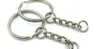 Poli 25mm porte-clés porte-clés anneau fendu avec chaîne courte porte-clés femmes hommes bricolage porte-clés accessoires