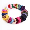 42 färger solid hästsvanshållare hår scrunchies velvet elastiska band scrunchy slipsar rep scrunchie för kvinnor och tjejer