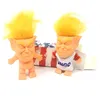 10cm mini Cute Simulation Donald Trump Figurine Doll With Without Clothes Trump Hand-made Ornaments Toys Decoration with Box Packaging DHL