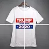 Frauen Donald Trump Zug 2020 T-Shirt O-Neck Kurzarm Shirt USA Flagge Halten Sie Aman toll