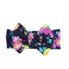 14colors Kids Baby Big Bow Belt Children Printing Flower Headbands Bohemian Head Wrap Girls Children Hair Accessories RRA3228