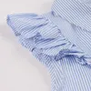 Kenancy 1960 ثانية أودري هيبورن سوينغ روكبيلي خمر اللباس زائد الحجم الأزرق الشريط طباعة الكشكشة ريترو اللباس حزب vestidos 4xl Y19051102