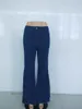 Donne Jeans a zampa pantaloni sexy sottile casuale Vintage Bootcut gamba larga jeans svasati Office Lady di Bell Bottoms denim pantaloni LJJA2583