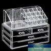 Clear Makeup Case Drawer grid Cosmetic Organizer Jewelry Storage Acrylic Box