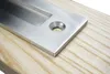 1pcs Brushed high quality stainless steel 304 sliding barn door handle pull wood knob