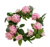 Dekoracje ślubne Sztuczny Fałszywa Jedwabna Róża Kwiat Węża Wiszące Garland Wedding Home Decor Dekoracyjne Kwiaty Wieniec Silk Peonia Winorośl GB224