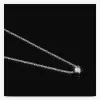 Fashion-2020 ny runda diamant hängsmycke halsband mode temperament flickor halsband titan stål svart och vitt keramiskt hänge halsband