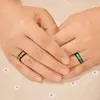 Anillos de temperatura de acero inoxidable para mujer, regalos con dijes para fiesta de boda, moda que cambia de Color, sentimiento de emoción, anillo de humor, alianzas de boda