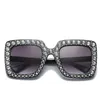 Luxe-OFIR luxe diamant carré lunettes de soleil femmes marque taille cristal lunettes de soleil dames 2019 nouveau dégradé Oculos miroir nuances NE53
