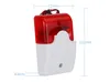 103 Indoor alarme Wired luz do flash Siren Strobe com som Flashing Red Light Siren para a zona com fio de alarme Home Security Sistema