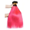 Brazilian Virgin Hair Peruvian Human Hair Indian Straight 1B/Purple 1B/350 Ombre Color 1B/Green 1B/Pink Malaysian Hair Bundles 3PCS