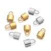5pcs/lote novo Fashion Square 3D Padlock Charms de aço inoxidável Pingente para colar de pulseira pingentes de pingentes de diy