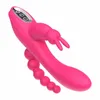 Vibratore del coniglio G Spot vibratore del vibratore giocattoli del sesso per la donna 12 velocità USB ricarica vibratore anale stimolatore del clitoride massaggiatore della vagina Y9229992