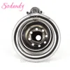 Sodandy 2018 Super Small Devices Stainless Steel Mens Cock Cage Metal Penis Locking Cock Ring Bondage Cbt Sex ToysT1908163272179