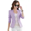 Mode Neue Blazer Jacken Für Frauen Arbeit Royal Blau Blazer Candy Farbe Dünne Klage Volants Veste Blazer Femme YC0511