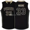 Purdue Boilermakers College Terone Johnson #0 Robbie Hummel #4 E'twaun Moore #33 Retro Basketball Jersey Men Syched Custom Number Name