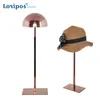 Bordshat rack butik fönster display rekvisita mössa hängande konsol skrivbord peruk display rack metall hatt display stativ hyllan