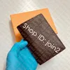 M60181 여권 커버 케이스 디자이너 패션 유니섹스 여행 ID 카드 홀더 포켓 주최자 보호자 키 파우치 Cle Pochette 다중 지갑