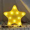 Regalo dei bambini della lampada di notte di forma della stella adorabile leggera decorativa