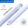 8FT LED Tubes,45W (100W Equivalent),Ballast Bypass,100-305V/AC,4500 Lumens, 6000K Cool White,Replace T8 T10 T12 Fluorescent Tube 4-pack