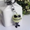 The Nightmare Before Christmas Keychain Jack Skellington Key Ring Hanger head glowed in dark figure toy keychains