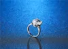 Enormi anelli di fidanzamento principessa anello di diamanti blu per le donne Gioielli da sposa Fedi nuziali Accessorio Taglia 5-12 Spedizione gratuita
