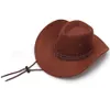 Western Unisex Cowboyhoeden Mannen Retro Zonneklep Ridder Hoed Cowgirl Brede Rand Hoeden Zomer Outdoor Toerisme Hoofddeksels LLA8338573589