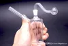 Mini brûleur à mazout en verre Bongs à eau dab rig bong Ash Catcher Hookah Pipe Fumer des tuyaux d'eau de brûleur à mazout avec un tuyau de brûleur à mazout en verre de 10 mm