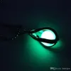 Brilho No Escuro Medalhão Medalhão Oco Glowing Pingente De Pedra Luminosa Declaração Chocker Pingentes Colar
