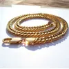 Herenketting Heavy 22K 24K Thai Yellow Solid Gold Filled MIAMI Chain ketting 24 inch(es) Sieraden 10 mm Model Dik Chunky