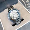 2019 Nieuwe Klassieke Design Leiseure Mens Dames Mode Horloges Staal Blauw Quartz Horloges Top Reloties Luxe Relojes Balon Hoge Kwaliteit