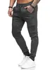 Leelion 2019 Yeni Moda Pileli Pantolon Erkekler Katı Spor Rahat Erkek Pantolon Sweatpants Streetwear Hip Hop Joggers Pantolon Erkek