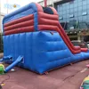 Groothandel PVC Materiaal Opblaasbare Dual Slide Grote grootte opblaasbare glijbaan met zwembad voor waterpark spellen