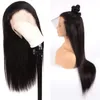 Voorgeplukte HD transparant kantpruik Braziliaans recht 13x6 Glueless Lace Front Human Hair Wigs5929562