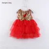 Kids Designer Kläder Tjejer Bär En Skickad Hot Style Spot Princess Dress Dress Baby Baby Baby Princess Dress