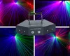 6 Lens DMX 512 RGB Tam Renkli Tarama Sahne Lazer Aydınlatma Altı Gözler 16 Desenler Lazer Işın Işık Ev Partisi DJ Disko Lazer Projektör Lambası