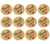 120Pcs Novelty "Thank You" Craft Packaging Seals Gold Sealing Sticker Label Gift Party Invitations Cards Seal paste