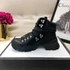 2022-WOMEN MEN SNAIKER BOOTS WIMENT WIMENT BROWN LEATHER SNAIKERS Luxury Rubber Logo Designer Sneaker Technical Canvas Women Hiking Shoes