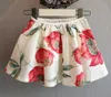 schattige witte vlindermouwen trui tops bedrukte rok set kinderkleding zomer sets baby meisje kind 2 stuks set9996189