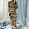 2019 autumn and winter new jacquard letters long ladies dress temperament dress skirt curved beads good quality manufacturers spot9370052