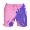 Caldi costumi da bagno cambia colore per ragazzi, pantaloncini da spiaggia per bambini ad asciugatura rapida, costumi da bagno DO21