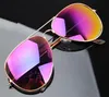 HOT Unisex Fashion Designer Sunglasses Classic Glasses Pilots Reflective Sunglasses Retro Outdoor Frog Mirror