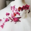 deslumbrantes pérolas de renda flores vestidos de florista flores feitas à mão vestidos de noiva menina vestidos de concurso vintage vestidos f054