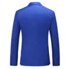 Ternos masculinos Blazers 3 peças Azul Royal Terno Masculino Amarelo Preto Branco Vermelho Roxo Casamento Para Casamento Formal de Seios Duplos Dre251N