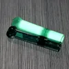 Jade Green Glass Tubos manual Lollipop forma